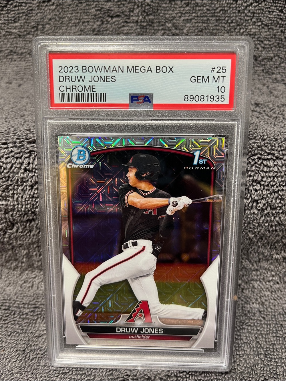 PSA GEM MINT 10 - 2023 Bowman Chrome Mega Box Druw Jones #BCP-25